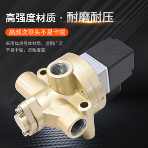 Válvula Solenoide de 2 Posiciones y 3 Vías, 1/2 Pulgada, Cuerpo de Hierro Fundido, Control Neumático, Tipo de Corte, para Medios a Temperatura Normal - Product Image 3
