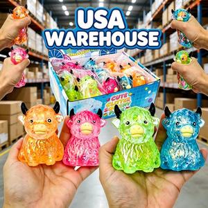 ของเล่นบีบวัวไฮแลนด์แบบมีกลิตเตอร์ บรรจุมอลโทส บีบแล้วคืนตัวช้า บรรเทาความเครียด ของเล่นเสริมพัฒนาการ สำหรับเด็กและผู้ใหญ่ สินค้านำเข้าจากสหรัฐอเมริกา - Product Image 6