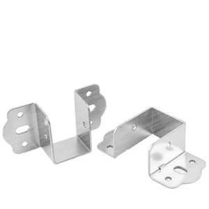 Charnière de lit en acier inoxydable Xinjunye en forme de U 323540, accessoire de renforcement pour lit en bois massif - Product Image 1