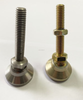 Patas Niveladoras Giratorias de Acero de Alta Resistencia D25mm 1/4-20, Patas para Muebles con Niveladores Ajustables de Acero