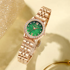 Reloj de Cuarzo con Correa de Acero y Esfera de Nácar con Diseño de Estrellas, Estilo Ligero y Lujoso, Especial de Navidad para Mujer - Product Image 1