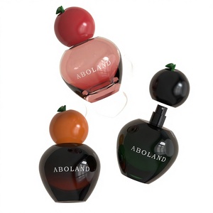 ABOLAND Round Glass Perfume <b>Bottle</b> With Fruit Cap <b>Spray</b> 100ML <b>Empty</b> Fragrance Vial Packaging - Product Image 1