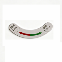 Panneaux de signalisation pour serrures de porte en acier inoxydable, conformes ADA, avec braille, 2,75 x 1,18 pouces, design moderne, durables, résistants aux rayures, pour bureau