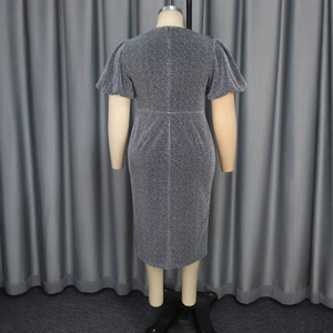 Prodotto più venduto temperamento pizzo cucitura vita alta banchetto abiti eleganti donna <span class=keywords><strong>sera</strong></span> - Product Image 4