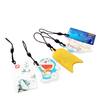 Kunden spezifisches Logo QR-Code 13,56 MHz RFID Programmier bares Epoxy NFC Pet ID Halsband anhänger Wasserdichter Instant Transfer Dog Id Gepäck anhänger