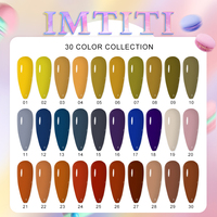 Tendance saisonnière IMTITI 30 couleurs Collection automne hiver ensemble de vernis à ongles gel carte de couleur gratuite OEM personnalisation gratuite