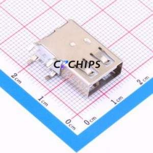 USB90-10-T1-W USB Connector Through hole Component (THT) Connector Type-A USB 2.0 Female Side Insert - Product Image 1