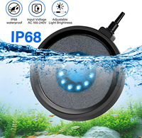 Diffuseur d'air submersible LED à changement de couleur automatique alimenté par USB pour aquarium, pierre à air décorative pour aquarium, vente en gros