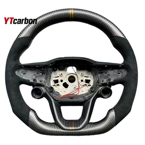 Volante Deportivo de Fibra de Carbono Real Personalizado YTcarbon para Leon <span class=keywords><strong>ST</strong></span> FR <span class=keywords><strong>Cupra</strong></span> 19+, Accesorios Interiores para Auto, Estilo Racing - Product Image 5