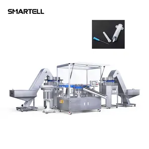 Automático jeringa desechable máquina de montaje para tres partes jeringa con junta