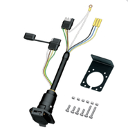 Adaptateur prise de remorque 7 voies vers prise plate 4 voies, prise plate 4 voies, prise 3 voies, faisceau de câblage pour prise d'éclairage de remorque de camping-car