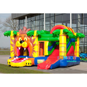 Moonwalk Grand <span class=keywords><strong>roi</strong></span> <span class=keywords><strong>lion</strong></span> Château sautant pour enfants Bouncy Bounce House and Slide Jungle Hupfburg Bon marché <span class=keywords><strong>Prix</strong></span> Castillo Inflable - Product Image 5