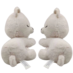 Оптовая продажа, милый подарок на заказ, 13 дюймов, сонный полярный медведь, мягкая плюшевая подушка - Product Image 6