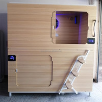 Lit superposé capsule moderne en bois massif écologique, tout inclus, durable, pour auberge de jeunesse et école - Meilleures ventes