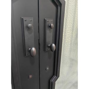 2024 Nouveau style simple porte d'entrée en fer forgé à coupure thermique - Product Image 4