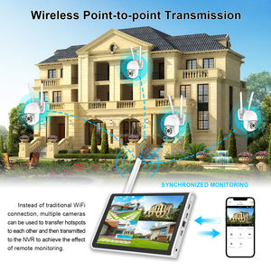 ホンナエル 3MP 4CH ホームWiFi NVRネットワークビデオレコーダー 屋外監視<span class=keywords><strong>CCTV</strong></span>キット カメラセットシステム ワイヤレスセキュリティカメラシステム - Product Image 4