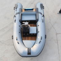 Bateau pneumatique de pêche RIB 360 de 12 pieds, certifié CE, en Hypalon/PVC avec coque en fibre de verre, en promotion