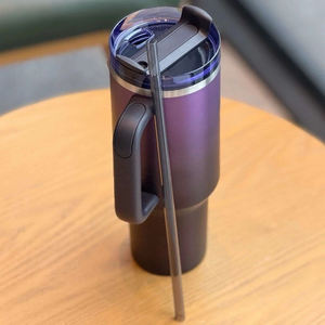 แก้วน้ำสแตนเลสหุ้มฉนวนสุญญากาศขนาด30ออนซ์40ออนซ์พร้อมหูหิ้วแก้ว JugH2.0สำหรับเดินทางขวดน้ำ - Product Image 3