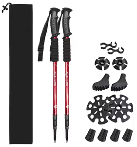 Pinjian leo núi cực hợp kim nhôm ráp Kính thiên văn Gậy Trọng lượng nhẹ đi bộ đường dài thanh leo núi - Product Image 3