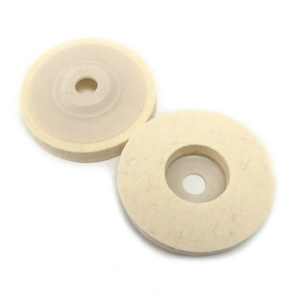 10pcs 100mm Thicken Wool Wheel Buffing Pad Ceramic Polishing Wheel Felt Buffer Discs Set