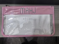 Sac à main Mahjong de luxe brodé transfrontalier, moderne et classique, en PU imperméable, transparent, grande capacité, sac de rangement Zuju