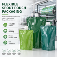 Bolsa Doypack Personalizada con Boquilla y Tapa de Rosca, Brillante, para Líquidos, Detergentes y Desinfectantes, Venta al por Mayor