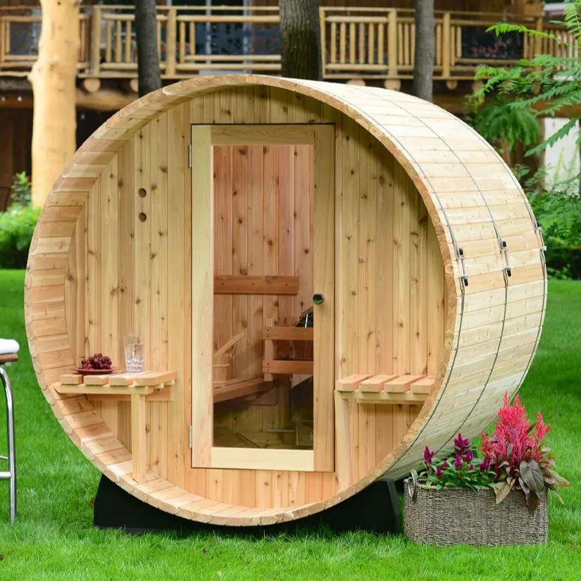 Finse Sauna 2 Persoons Canadese Hemlock Outdoor Kleine Saunaruimte Vat Te Koop