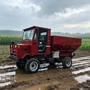 Camion benne agricole écologique professionnel sur chenilles avec châssis spécial pour la conduite sur terrain agricole et route - Product Image 3