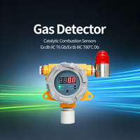 Sensor Gas LPG Propana Tetap, Detektor Kebocoran Gas Mudah Terbakar Cerdas dengan Layar LED, Alarm Suara dan Cahaya, Detektor Gas Metana