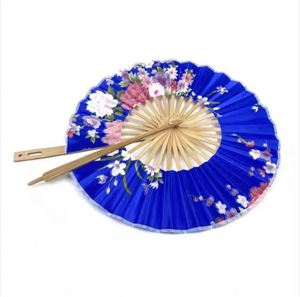 Custom Logo Foldable Polyester Round Promotion Advertising <b>Hand</b> <b>Fan</b> - Product Image 3