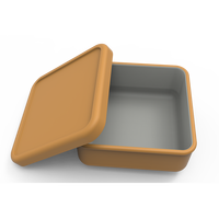 Boîte à Lunch en Silicone pour enfants, Bento Portable de qualité alimentaire pliable de conservation des aliments, boîte à Lunch de cuisine 1 pièce