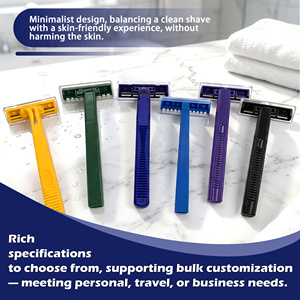 Rasoir de sécurité jetable différentes couleurs disponible rasoir jetable à double lame - Product Image 3