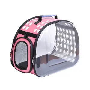 太空背包胶囊透明袋猫小狗设计旅行徒步行走户外宠物提篮包