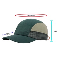 Gorra de Béisbol de Secado Rápido con Bloques de Color para Hombre, Estilo Japonés, Gorra para el Sol para Exteriores con Malla Transpirable y Cordón Ajustable