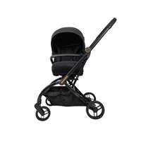 Poussette version basique avec roues EVA et tissu noir, design moderne, haute visibilité pour une meilleure lisibilité, optimisation pour les moteurs de recherche