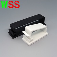 WSS 3 tailles pinces à fil polyvalentes pour la gestion des câbles et les passages de câble Clips de câble avec support de fil de PC TV auto-adhésif solide