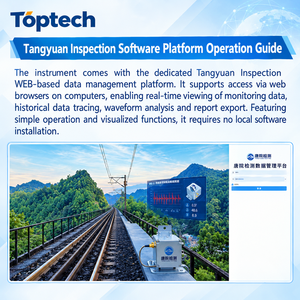 เครื่องวัดการสั่นสะเทือน Toptech Blasting แบบ 3 ช่องสัญญาณ ความถี่ 10 กิโลเฮิรตซ์ ระดับอุตสาหกรรม IP67 สำหรับงานเหมืองและงานก่อสร้างอุโมงค์ - Product Image 6