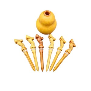 Espada con Cabeza de Dragón de Madera de Durazno de 7 cm, Objeto Decorativo de Feng Shui, 3 Piezas al por Mayor - Product Image 5