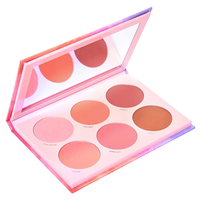 Récipient vide en carton personnalisé pour blush Récipient compact pour blush Boîte à palettes en papier Emballage avec miroir