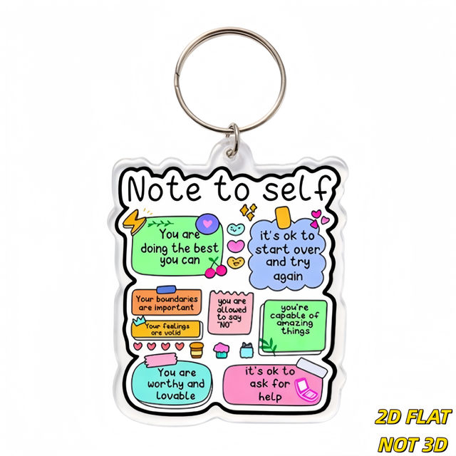 Note Design with 8 Uplifting Affirmations Inspirational Gift for Therapy Goers, Teachers or Anyone