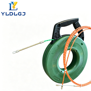 YILI 50M 3mm <span class=keywords><strong>Tire</strong></span>-câble en fibre de verre robuste, flexible, avec étui de rangement anti-emmêlement pour conduits muraux - Product Image 2