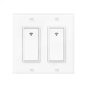 Interruptor inteligente de pared con Wifi para el hogar, enchufe inteligente con Wifi, funciona con Alexa, Google Home y IFTTT