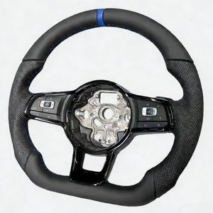 Volante para vw T6 <span class=keywords><strong>gti</strong></span>, Venta al por Mayor de Fábrica, Cuero y Carbono, Scirocco, Jetta Mk6, <span class=keywords><strong>Golf</strong></span> <span class=keywords><strong>Mk7</strong></span>, Polo - Product Image 5