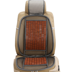 Coussins de siège auto en perles de bois, tapis rafraîchissant et respirant en bambou pour l'été – En stock, prêt à être expédié - Product Image 5