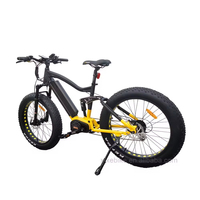 Vélo de montagne électrique à longue portée, cadre en aluminium, batterie au lithium, moteur à moyeu arrière 8 vitesses 48V 1000W