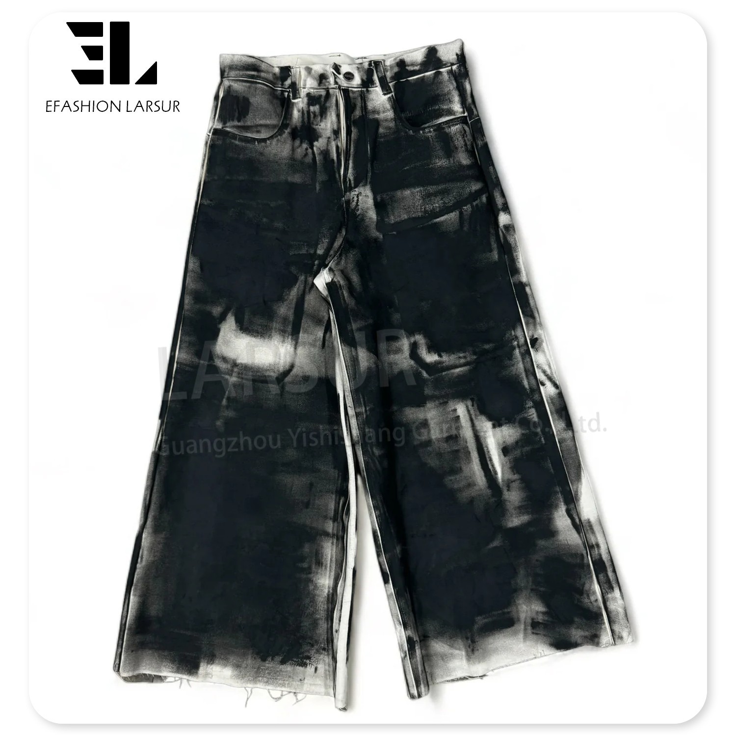 LARSUR Custom Factory Oil Stain Waxed Coated Twill Denim Super