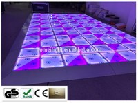 HOMEI Acrylique RGB3in1 LED DMX Panneau de piste de danse pour mariage DJ Disco Events 1x1M Haute Qualité
