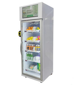 Réfrigérateur intelligent avec <span class=keywords><strong>lecteur</strong></span> de <span class=keywords><strong>carte</strong></span> pour la vente de fruits et légumes frais, de collations, de boissons et de glaces congelées - Product Image 1