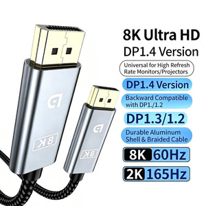 <span class=keywords><strong>Cable</strong></span> DP 1.4 de Alta Velocidad KEBIDUMEI 8K 60Hz, Macho a Macho, Convertidor de <span class=keywords><strong>Cable</strong></span> DisplayPort para Monitor de Juegos, PC, Video y Audio - Product Image 3