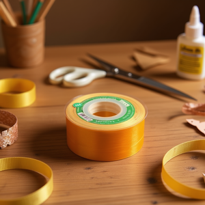 Nastro Ilan Gasa 3,8 cm x 35 iarde colore oro per artigianato e decorazioni - Product Image 3